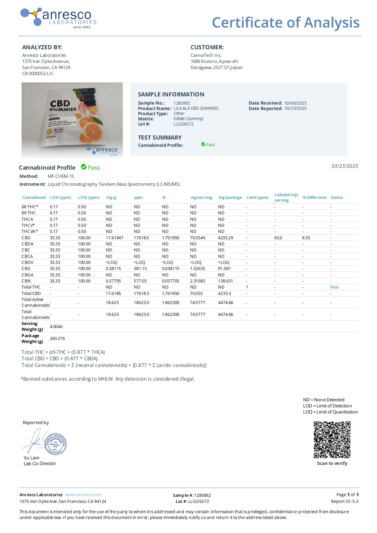 CBD グミ 60粒 果汁 100% (65mg/1粒) ブロードスペクトラムCBD配合 LILILALA