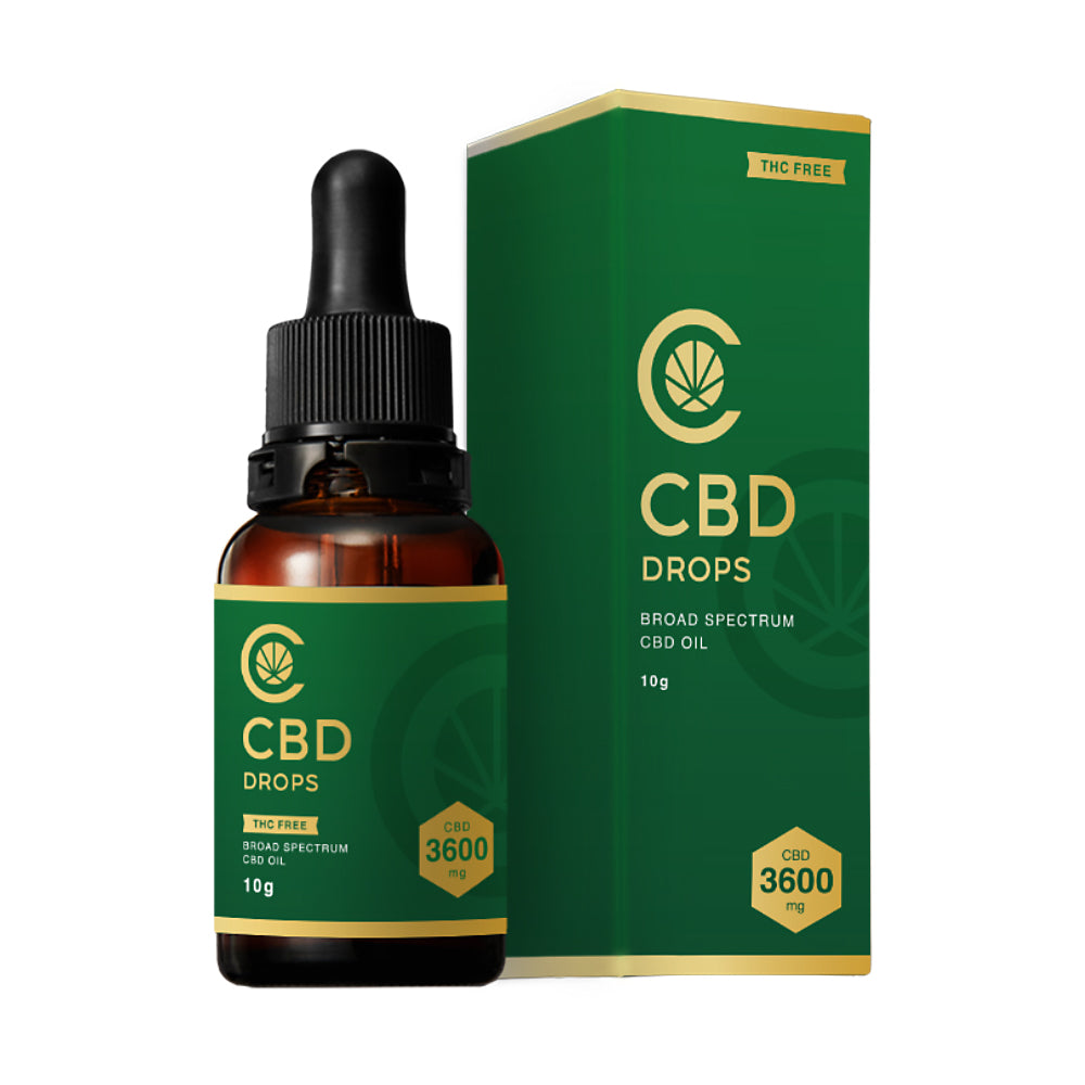 ブロードスペクトラムCBD オイル 36% CBD 3600mg 10g