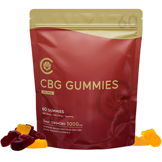 CBG グミ CBD 配合 ( CBG 25mg + CBD 25mg /粒 ) 60粒 CBG + CBD 3,000mg or 10粒 CBG + CBD 500mg