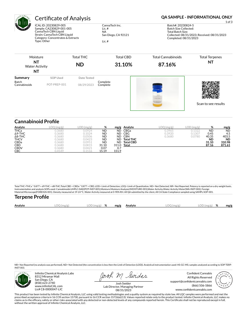 CBN リキッド 87% カートリッジ 1g ( CBN403mg CBD311mg CBC151mg CBG+CBDV5mg)