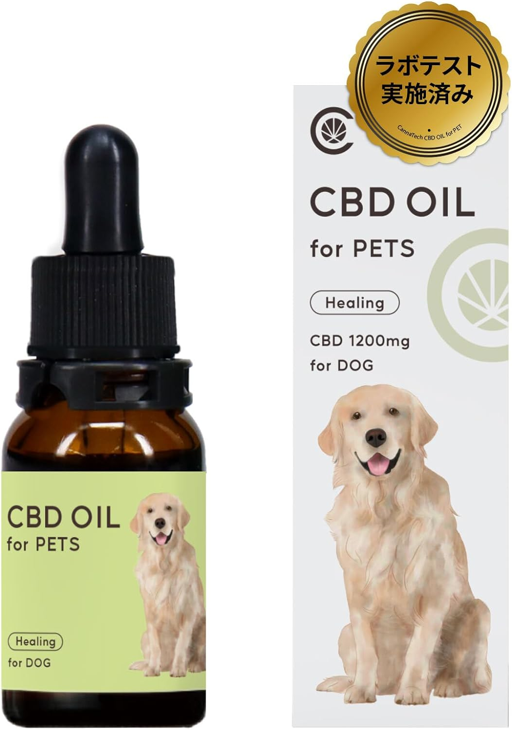 CBDオイル ペット用 30ml 4% 大型犬 用 CBD 1200mg CannaTech CBD OIL for Pets Healing