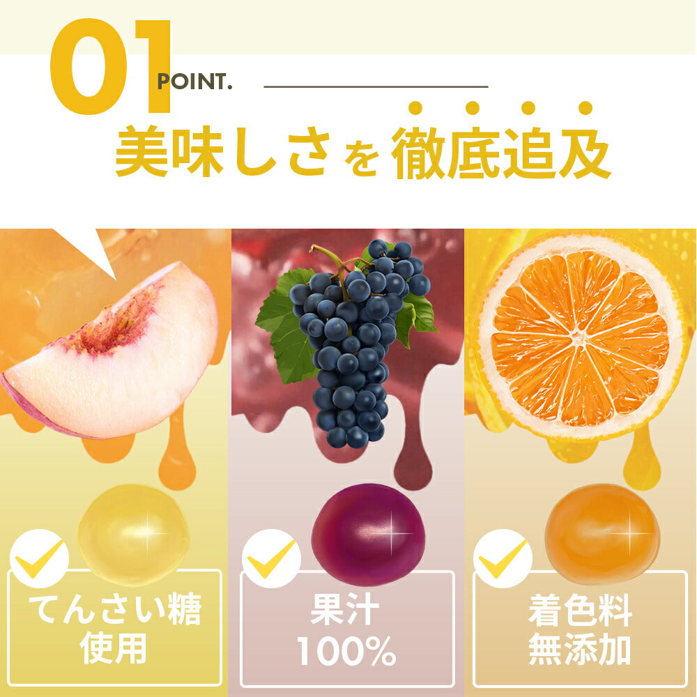 CBD グミ 60粒 果汁 100% (65mg/1粒) ブロードスペクトラムCBD配合 LILILALA