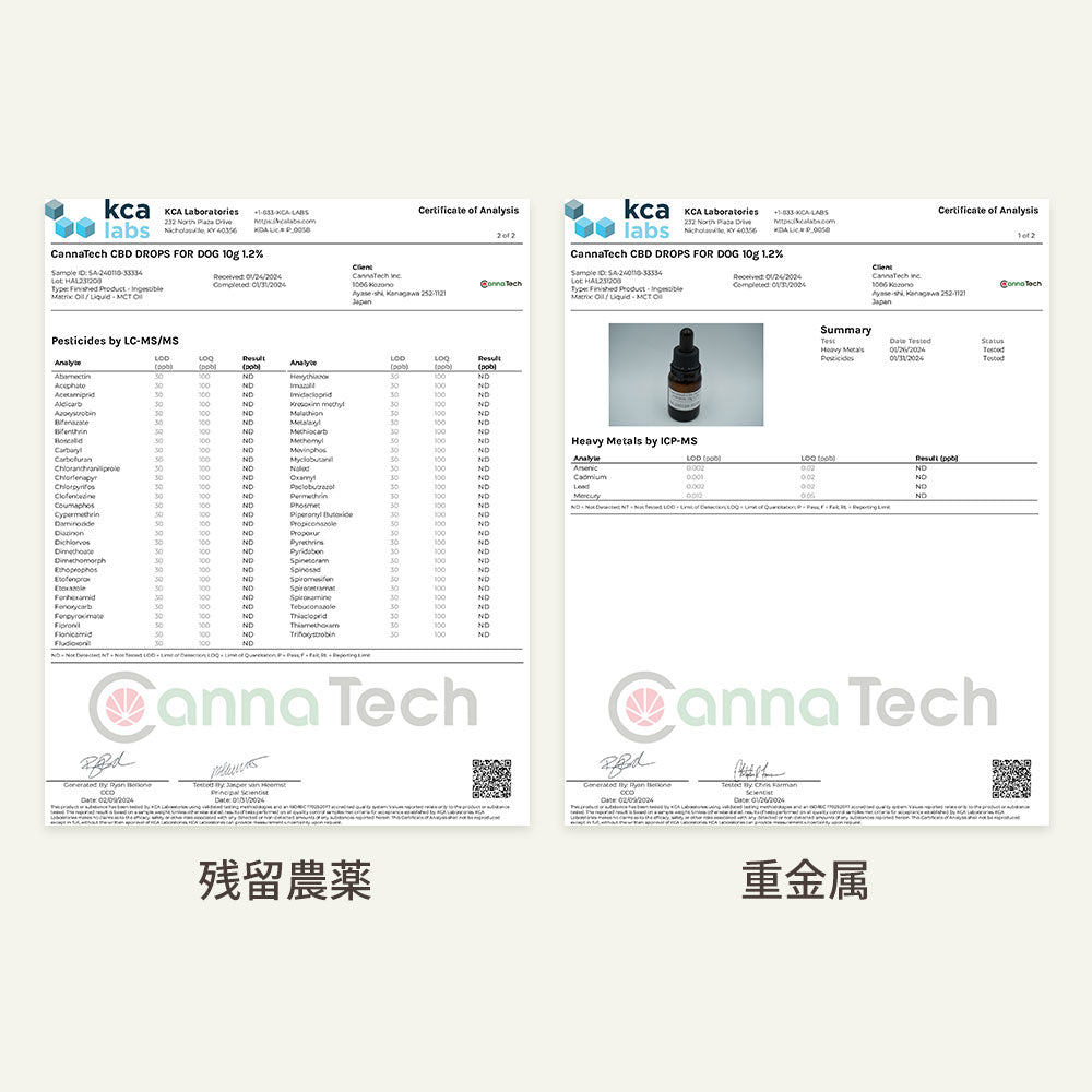 CBDオイル ペット用 10ml or 30ml 1.2% 小型犬 中型犬 用 CBD 120mg or CBD 360mg CannaTech CBD OIL for Pets Calm & Stress
