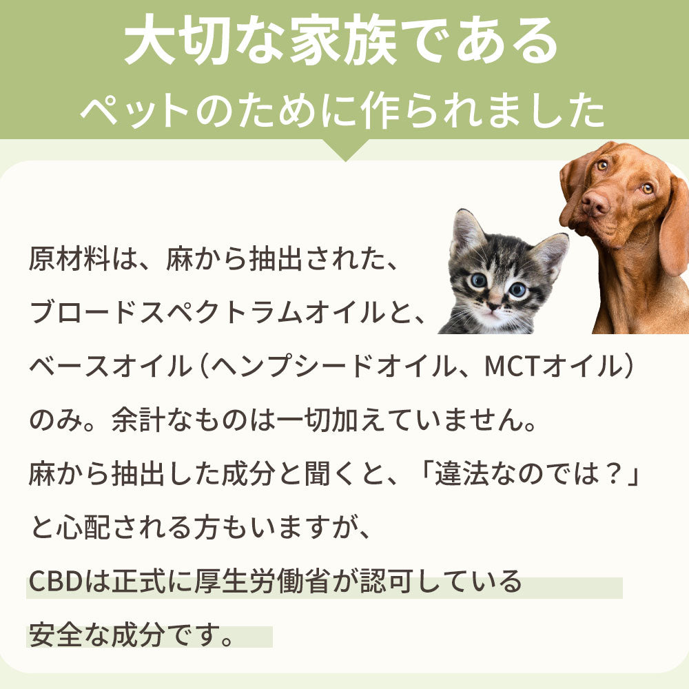 CBDオイル ペット用 30ml 4% 大型犬 用 CBD 1200mg CannaTech CBD OIL for Pets Healing
