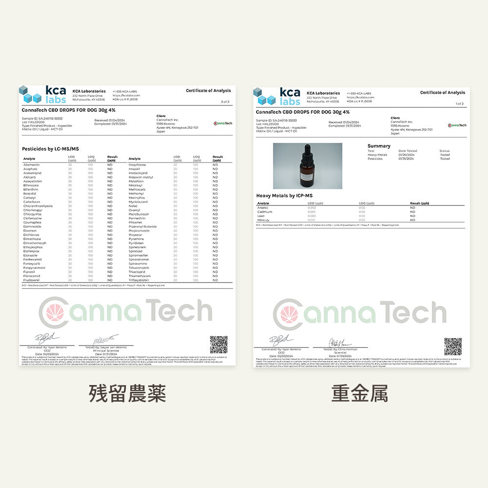 CBDオイル ペット用 30ml 4% 大型犬 用 CBD 1200mg CannaTech CBD OIL for Pets Healing