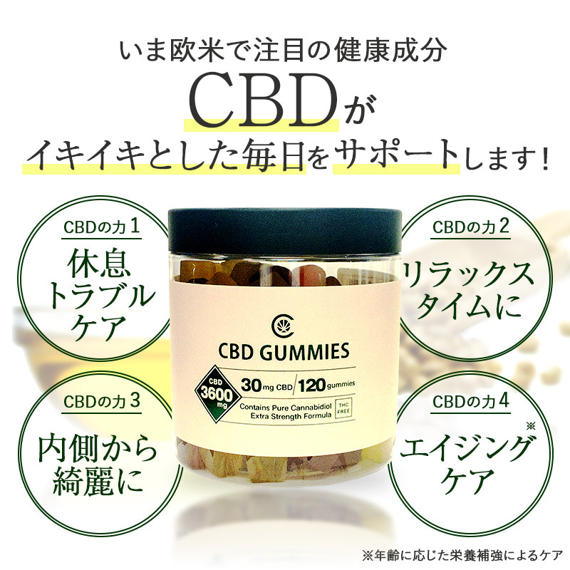 アイソレート CBD グミ 120粒 ( CBD30mg/1粒 )