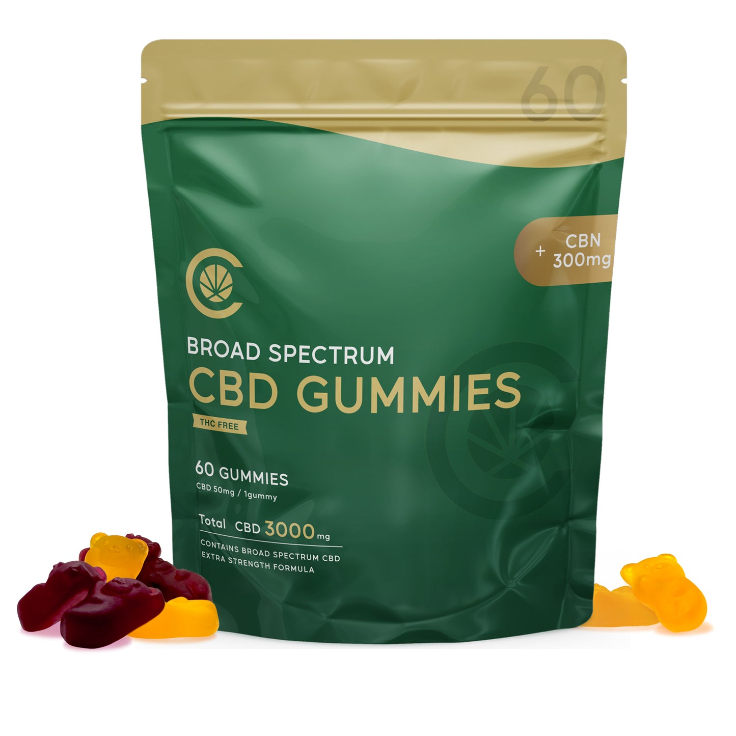 CBD グミ CBN 配合 60粒 CBD 3,000mg CBN 300mg (CBD 50mg CBN 5mg /粒) ブロードスペクトラムCBD配合