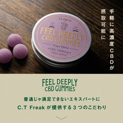 CT Freak Feel Deeply CBD グミ  ( CBD 150mg /粒 )