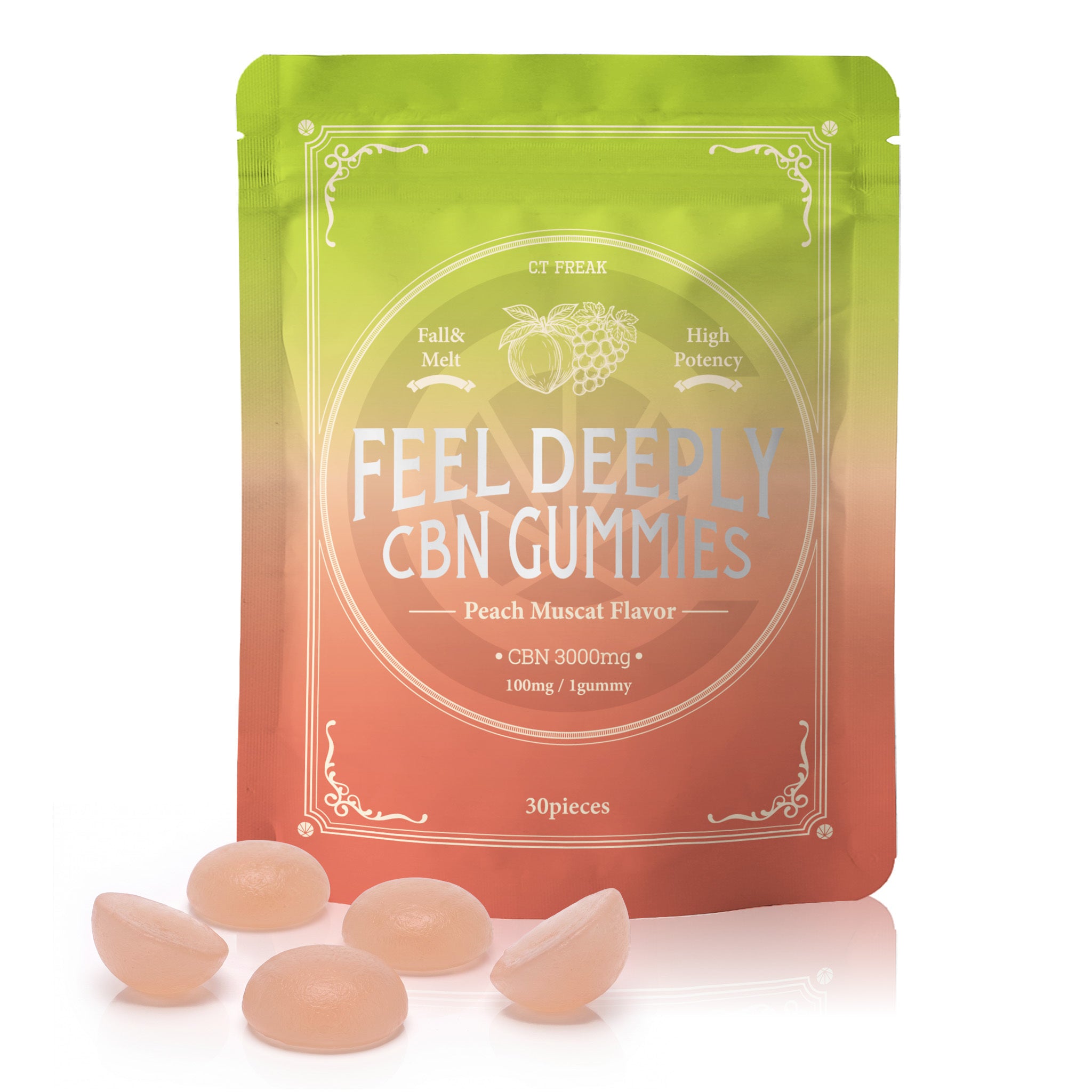 CT Freak Feel Deeply CBN グミ 30粒 CBN 3000mg ( CBN 100mg /粒