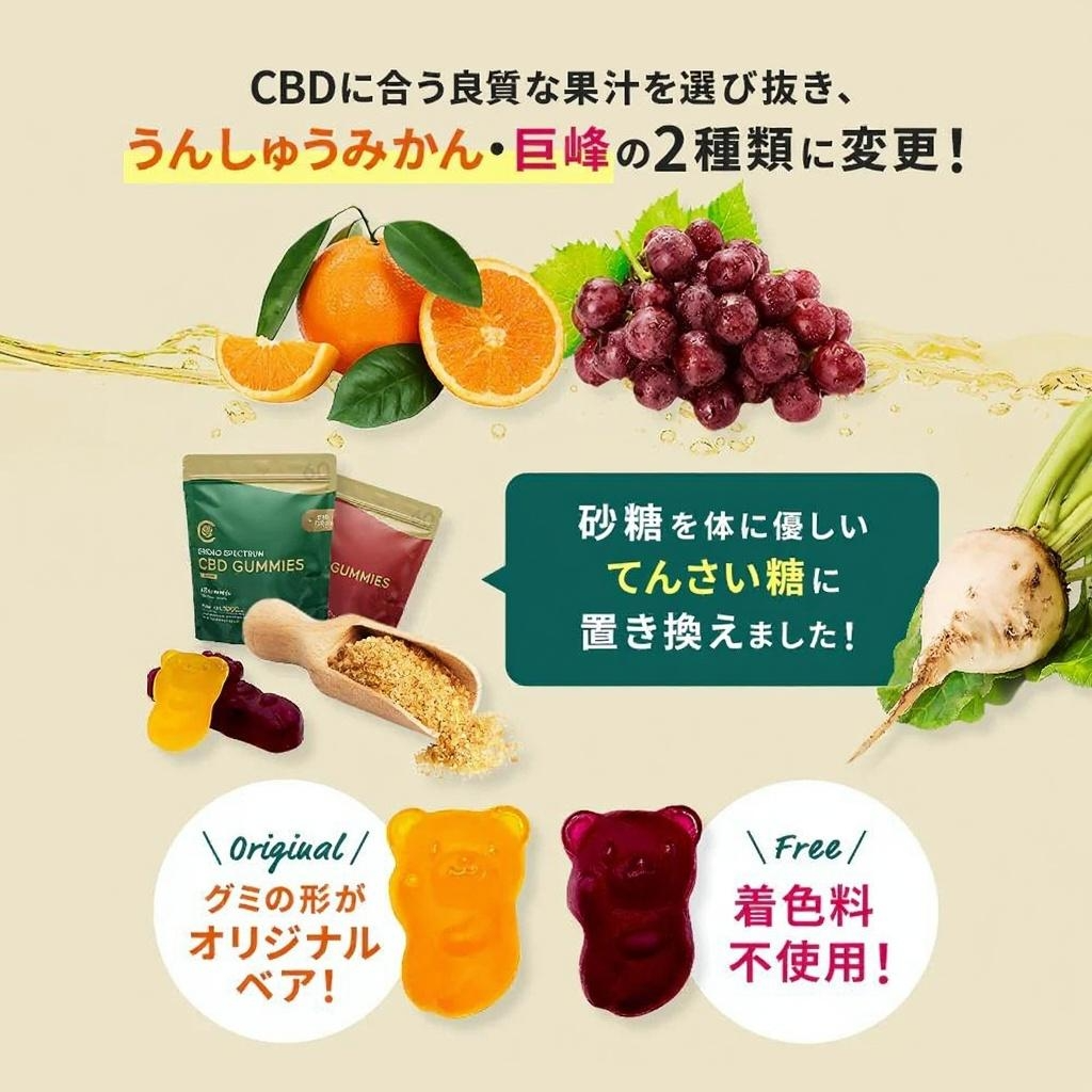 CBG グミ CBD 配合 ( CBG 25mg + CBD 25mg /粒 ) 60粒 CBG + CBD 3,000mg or 10粒 CBG + CBD 500mg