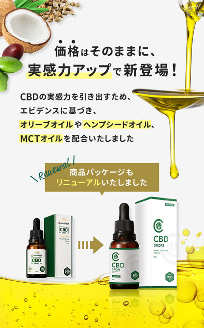 ブロードスペクトラムCBD オイル 3% CBD 900mg 30g