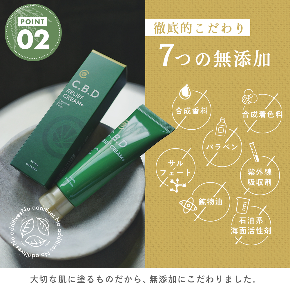 CBD リリーフクリーム+ 60g CBD2000mg配合