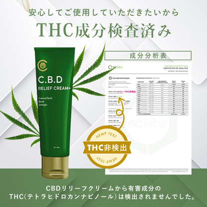 CBD リリーフクリーム+ 60g CBD2000mg配合