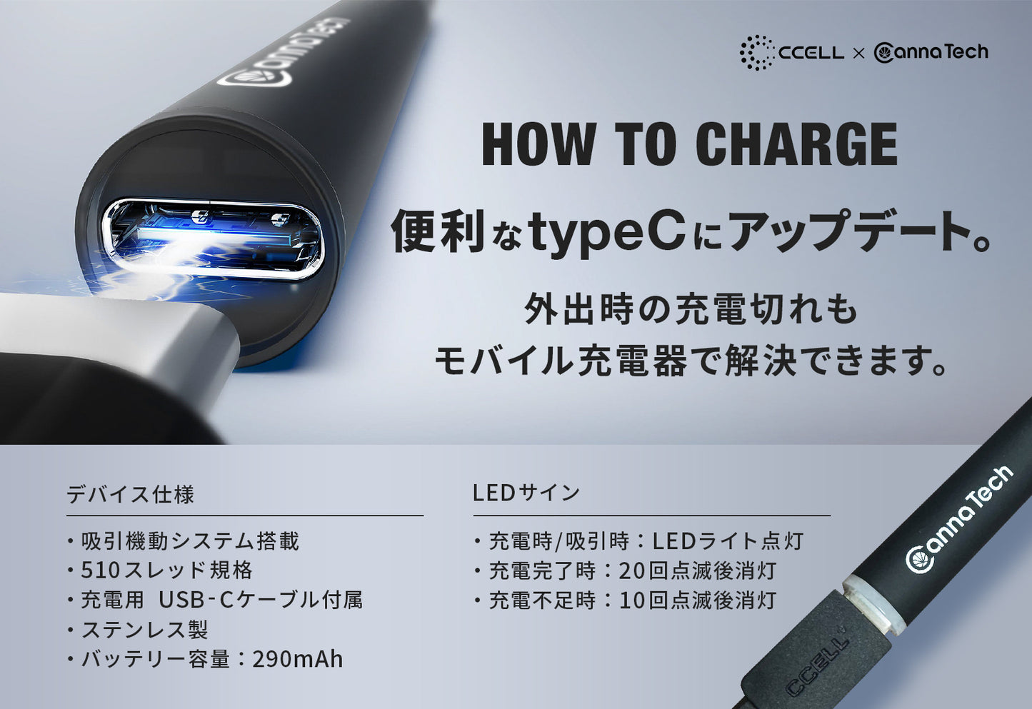 CannaTech オリジナル ヴェポライザー   ( 510規格 )