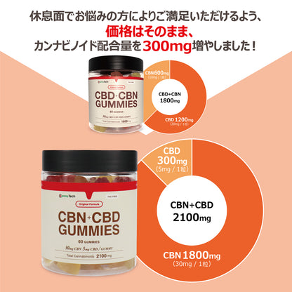 CBN + CBD グミ 60粒 （CBN:30mg CBD:5mg/1粒）